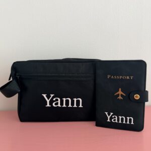Ensemble Trousse et protège passeport